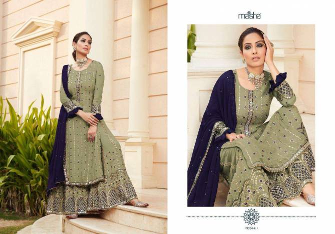 Maskeen Addiction Vol 2 by Maisha 9704 D to G Sharara Wedding Salwar Suits Wholesale Price In Surat
